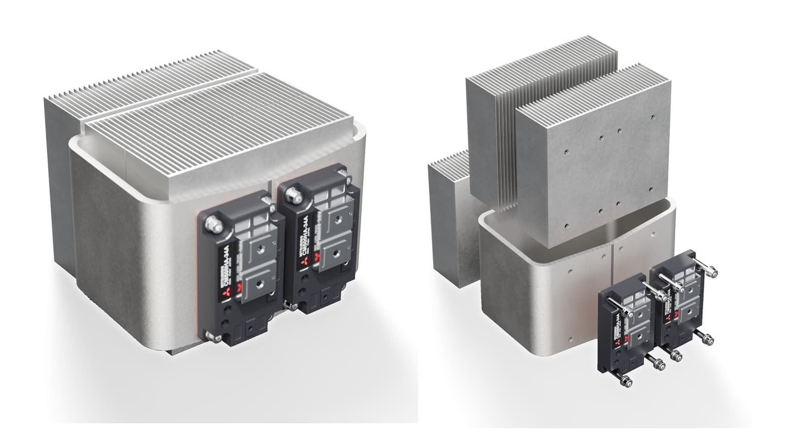 Passive 3D-Bent ALVC Frame Cooler for IGBT Modules